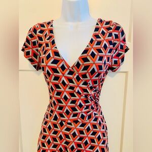 Kaleigh front wrap dress, super sexy/flattering, soft stretchy material, A frame